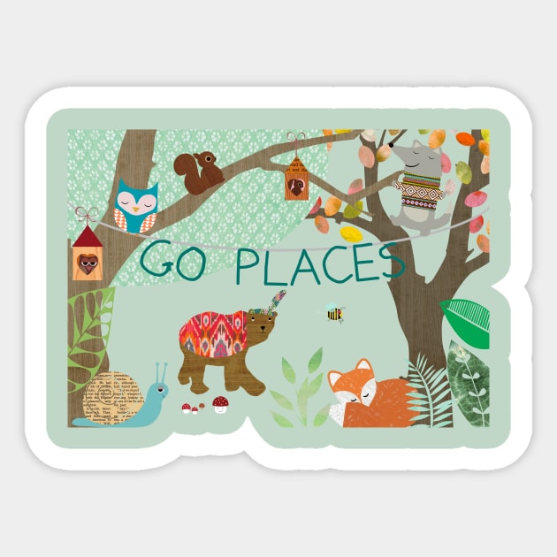 Go Places Collage Sticker by GreenNest